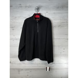 Stone Mountain Pullover Mens 2XL Black‎ Fleece Half Zip Outdoor Sweater Warm